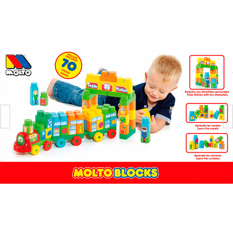 Imagen de Tren Vagones Blocks 70 Pz parte de nuestra colección en Espadas y más, sitio oficial.