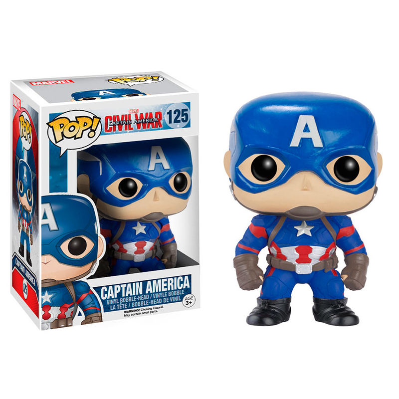 Imagen 1 de Figura Pop Marvel Civil War Capitan America