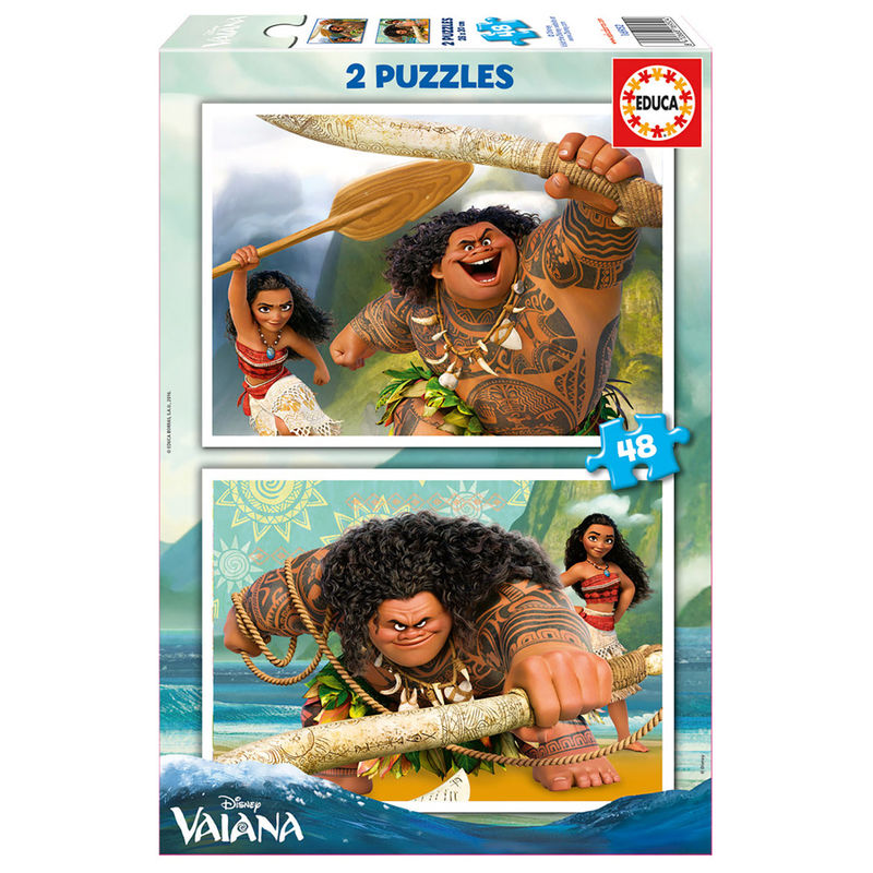 Imagen 1 - Puzzle Vaiana Moana Disney 2X48pzs