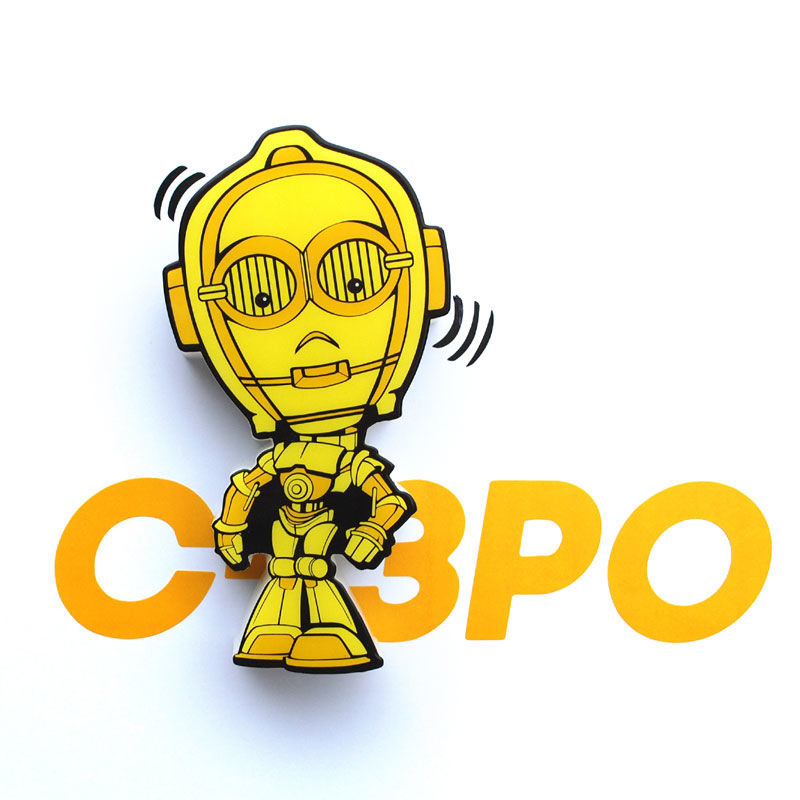 Imagen 3 - Lampara 3D Light Fx Mini C-3po Star Wars