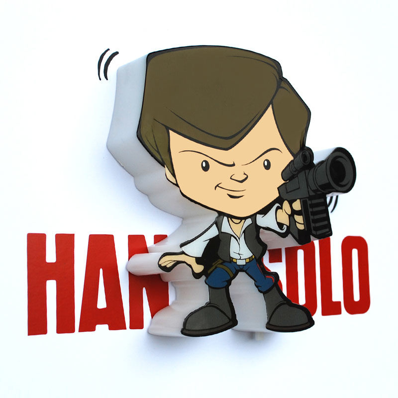 Imagen 5 - Lampara 3D Light Fx Mini Hans Solo Star Wars
