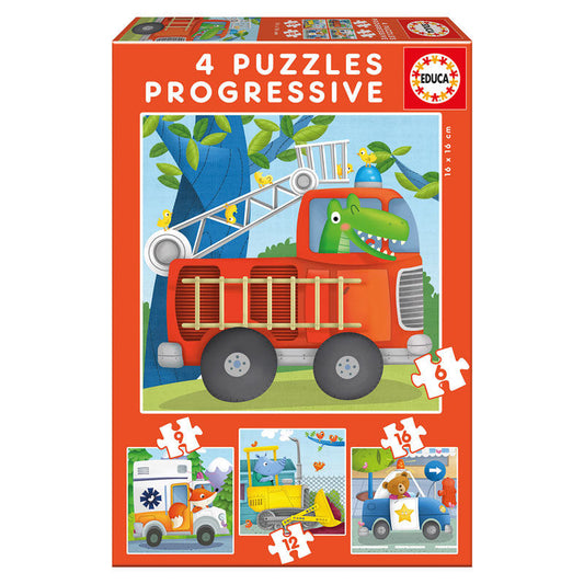 Imagen 1 de Puzzle Progresivo Patrulla De Rescate 6-9-12-16Pzs