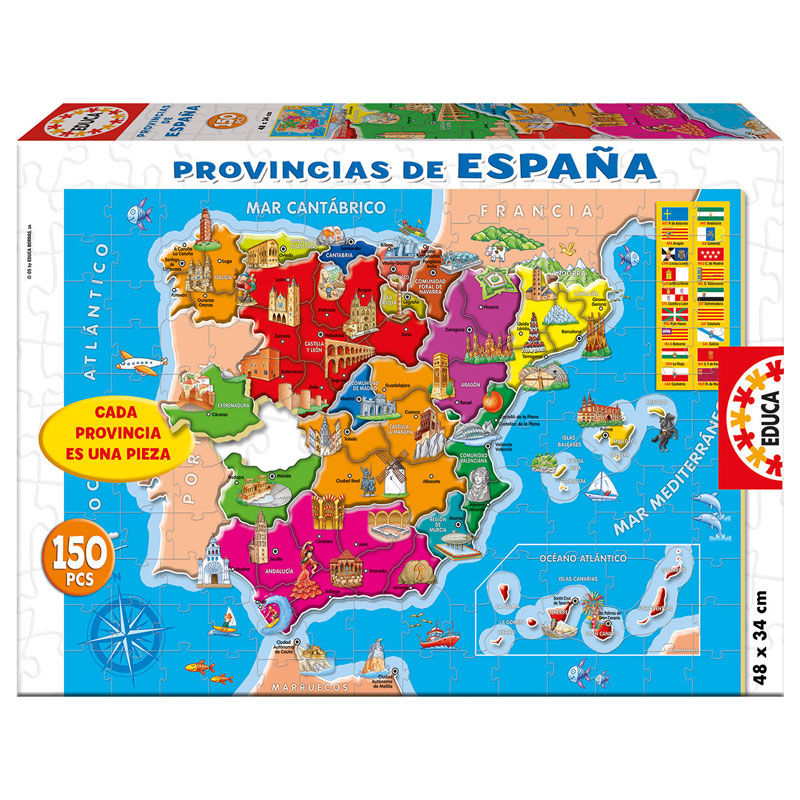 Imagen 1 de Puzzle Provincias De España 150Pzs