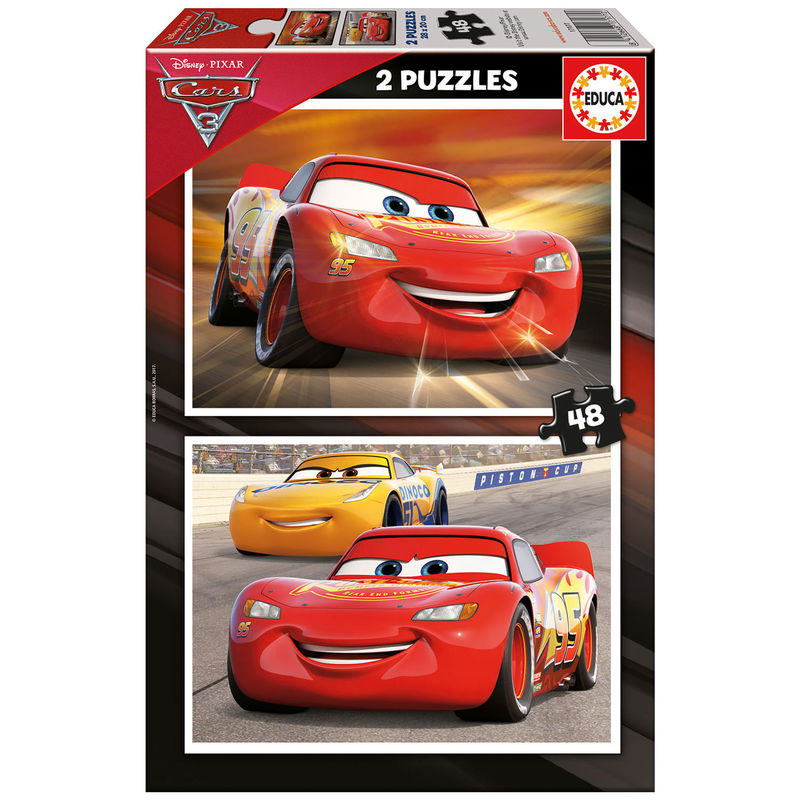 Imagen 1 de Puzzle Cars 3 Disney 2X48pzs