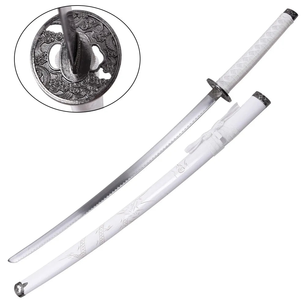 Imagen de Katana Ornamental Blanca (ZS 574L) parte de nuestra colección en Espadas y más, sitio oficial.