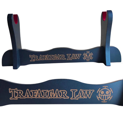 Katana Trafalgar Law lâmina preta afiada funcional 135 cm 40302