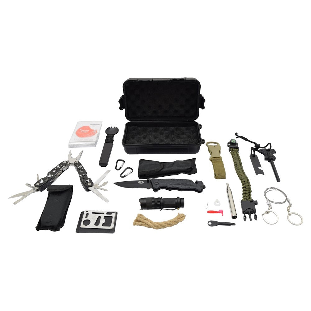 Imagen de Kit de supervivencia completo de campo y montaña parte de nuestra colección en Espadas y más, sitio oficial.