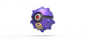 Imagen de Pokeball Artesanal Koffing parte de nuestra colección en Espadas y más, sitio oficial. Esta imagen describe  pokeball
