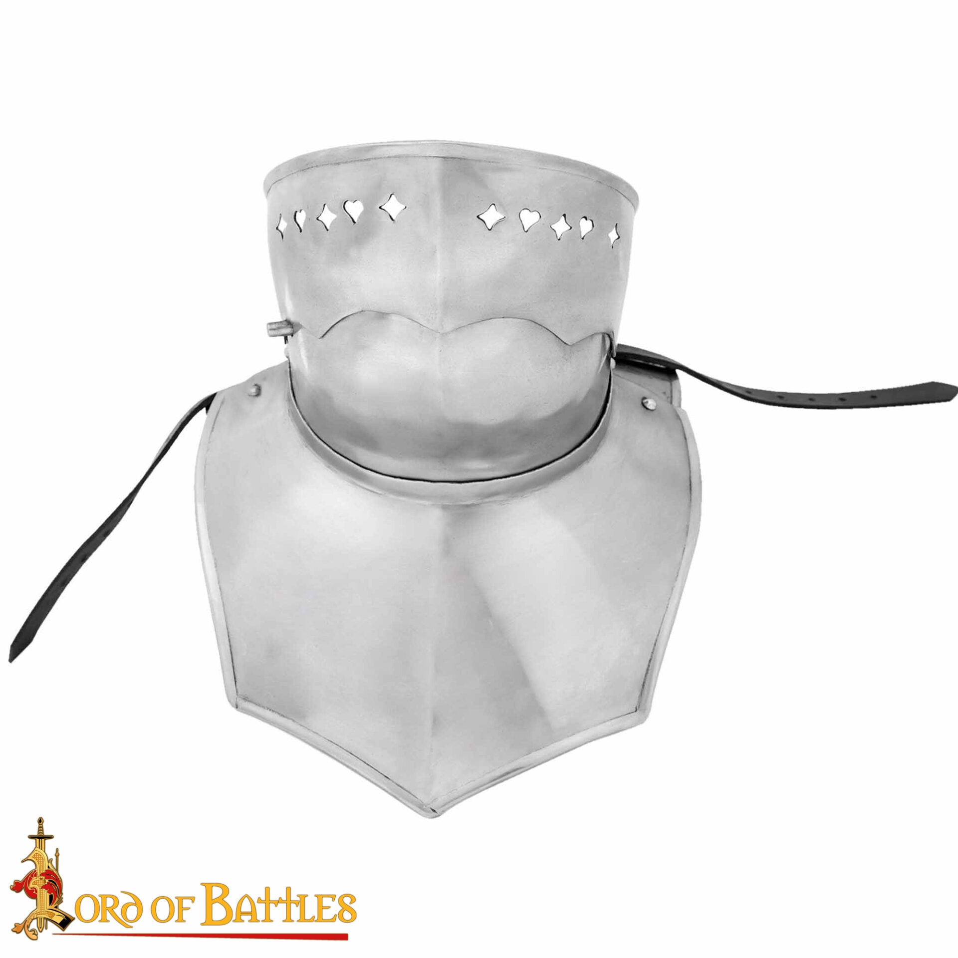 Bevor Medieval Siglo Xv Protección Garganta y Parte Inferior de la Cara - Imagen 4