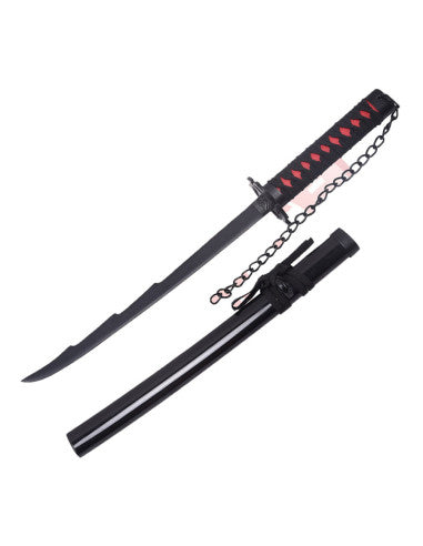 Imagen de Mini-Katana Tensa Zagetsu Ichigo Kurosaki de Bleach parte de nuestra colección en Espadas y más, sitio oficial.