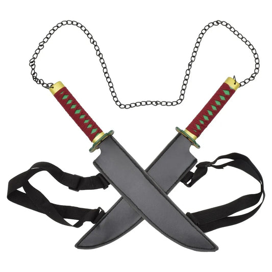Miniature Pair of Tengen Uzui Decorative Swords - Demon Slayer