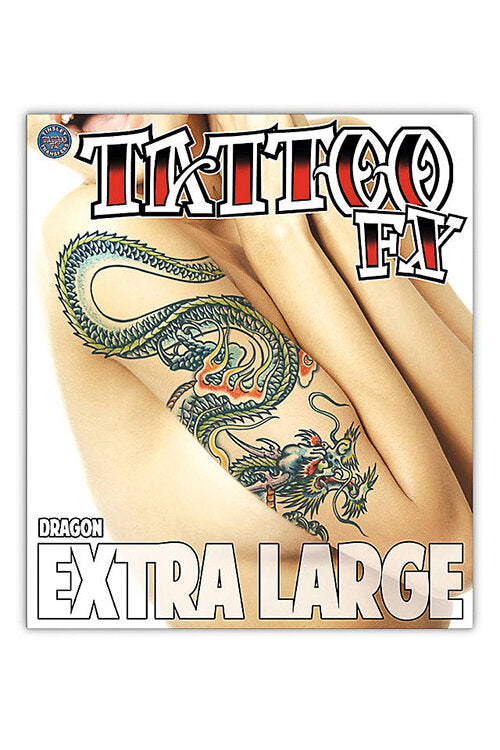 Imagen única de: Tatuaje Temporal Del Dragón Xl