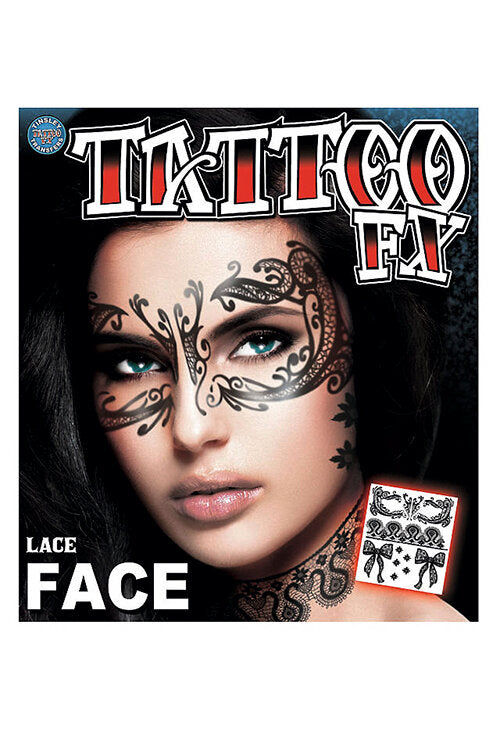 Imagen única de: Tatuaje Temporal De Cara De Encaje