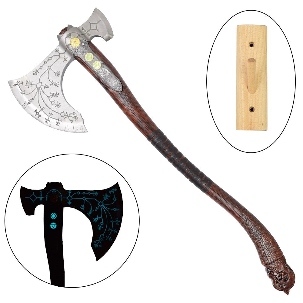 Imagen de Hacha Leviatán Kratos de acero parte de nuestra colección en Espadas y más, sitio oficial.