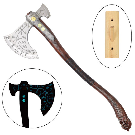 Imagen de Hacha Leviatán Kratos de acero parte de nuestra colección en Espadas y más, sitio oficial.