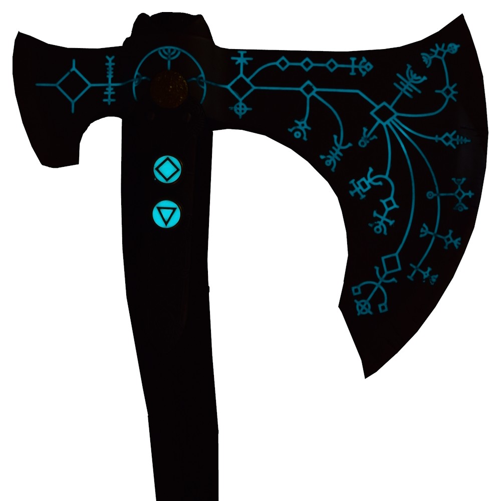 Imagen de Hacha Leviatán Kratos de acero parte de nuestra colección en Espadas y más, sitio oficial.
