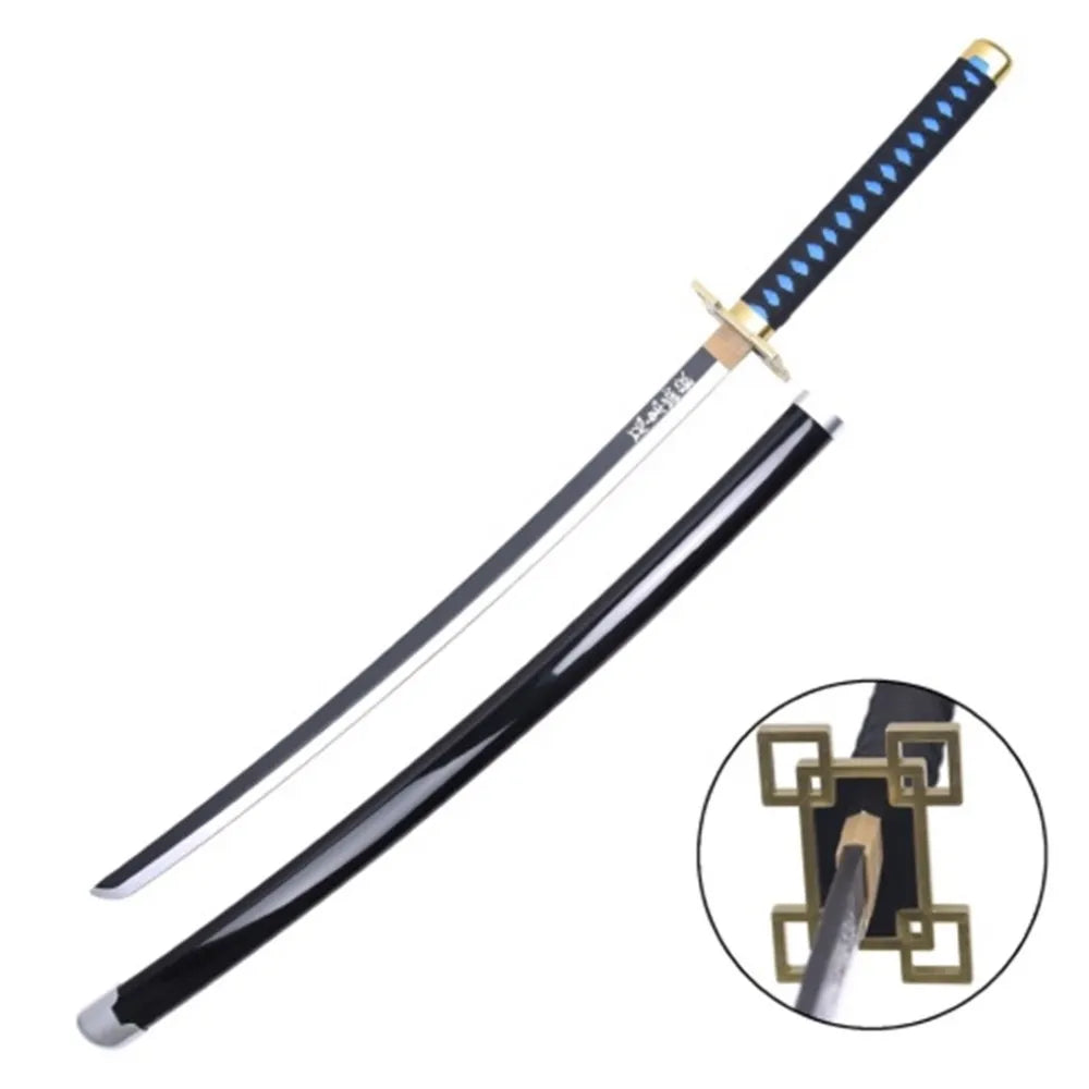 Muichiro Tokito Katana com lâmina de madeira de bambu Demon Slayer Kimetsu no Yaiba zs655w