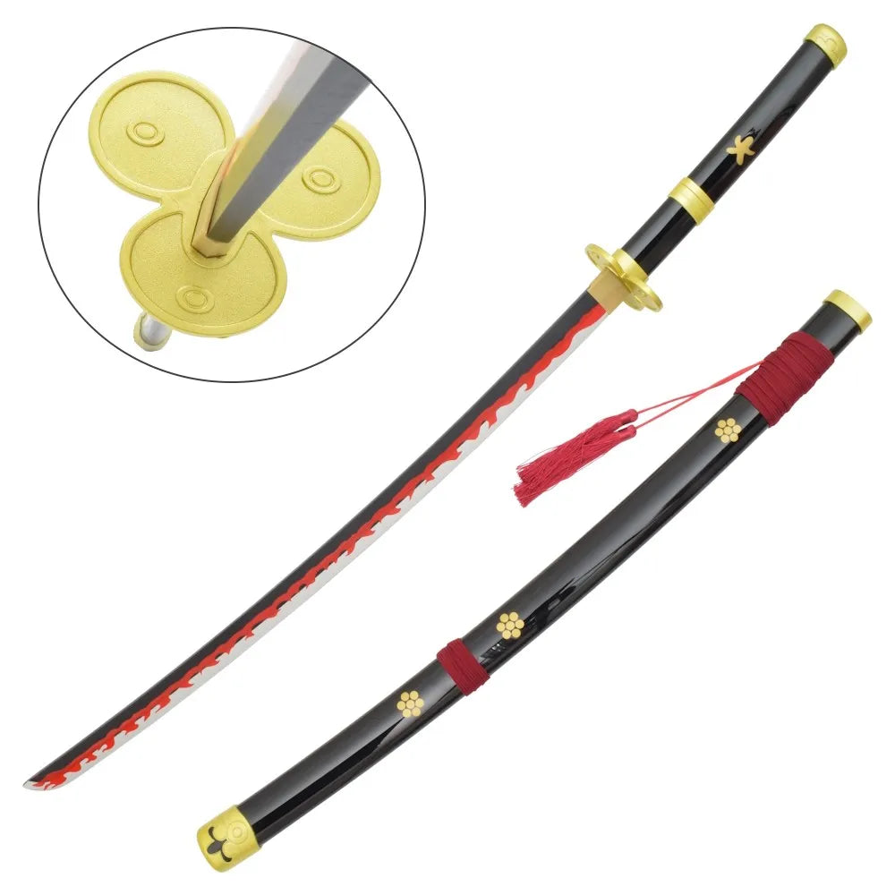 Imagen de Katana Decorativa de Bambú - Enma Negra - One Piece parte de nuestra colección en Espadas y más, sitio oficial.
