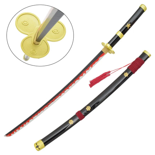 Imagen de Katana Decorativa de Bambú - Enma Negra - One Piece parte de nuestra colección en Espadas y más, sitio oficial.