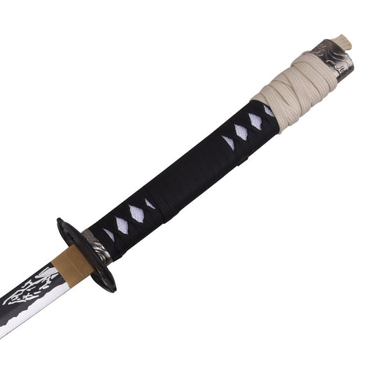 Katana Decorativa de Bambú Hoja del Lobo de Atsu de Ghost of Yotei