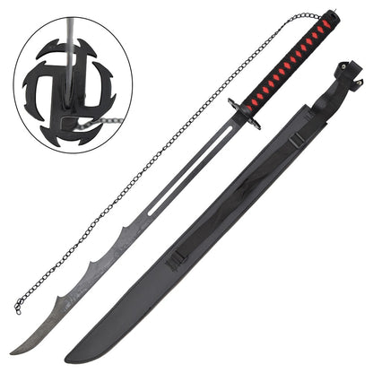 Imagen de Espada Zangetsu Ichigo Shikai Cutting Moon Bleach parte de nuestra colección en Espadas y más, sitio oficial.