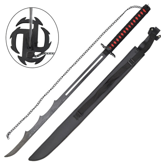 Imagen de Espada Zangetsu Ichigo Shikai Cutting Moon Bleach parte de nuestra colección en Espadas y más, sitio oficial.