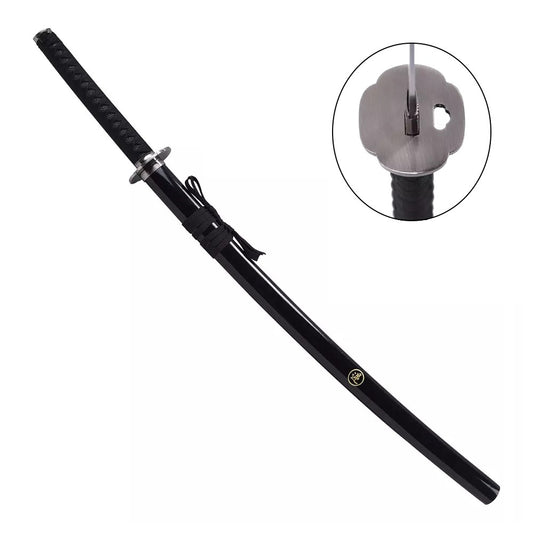 Imagen de Katana de filo invertido de Kenshin negra zs544b parte de nuestra colección en Espadas y más, sitio oficial.