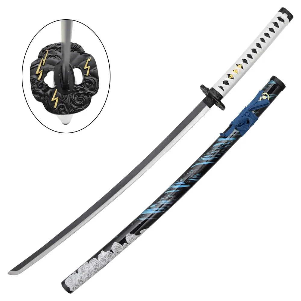 Imagen de Katana Sakai Azul - Jin Sakai - Ghost of Tsushima Gama Alta parte de nuestra colección en Espadas y más, sitio oficial.