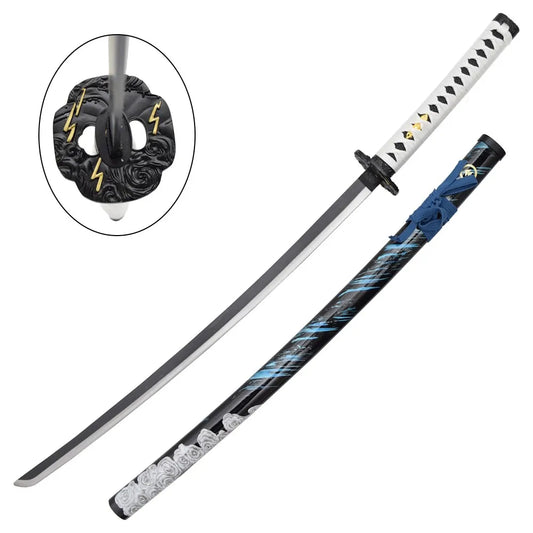Imagen de Katana Sakai Azul - Jin Sakai - Ghost of Tsushima Gama Alta parte de nuestra colección en Espadas y más, sitio oficial.