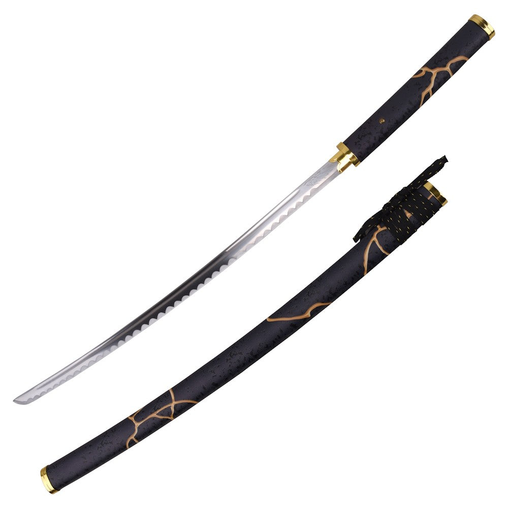 Katana Decorativa con Hoja de Acero Gilded Night de Ghost of Yotei