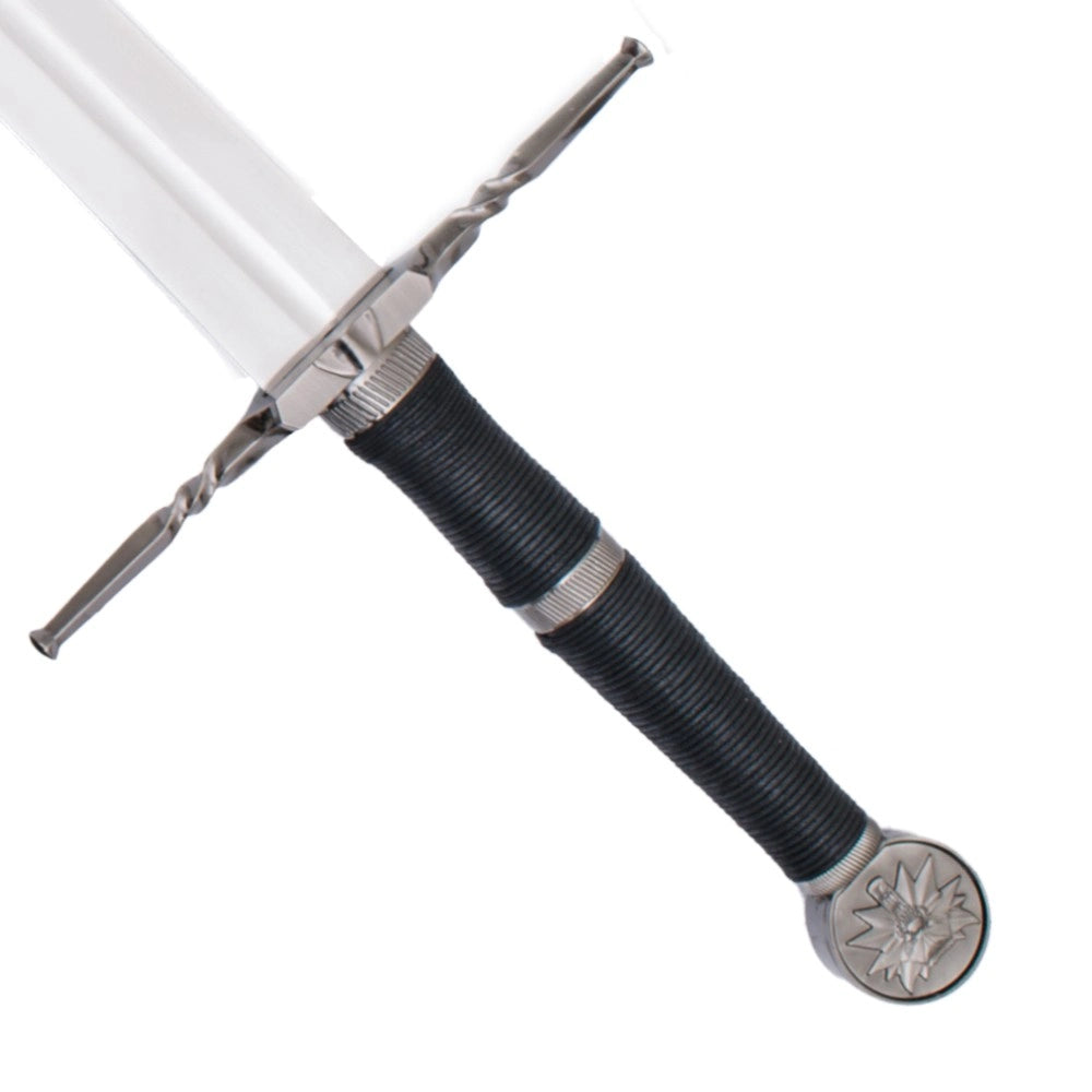 Espada Decorativa de Plata de Geralt - Escuela del Lobo- The Witcher 3