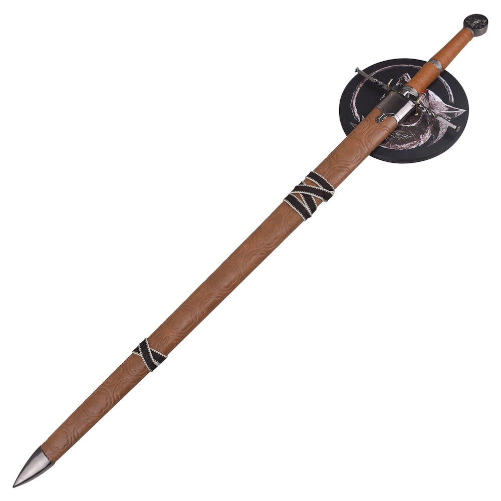 Espada Decorativa de Plata de Geralt - Escuela del Lobo- The Witcher 3