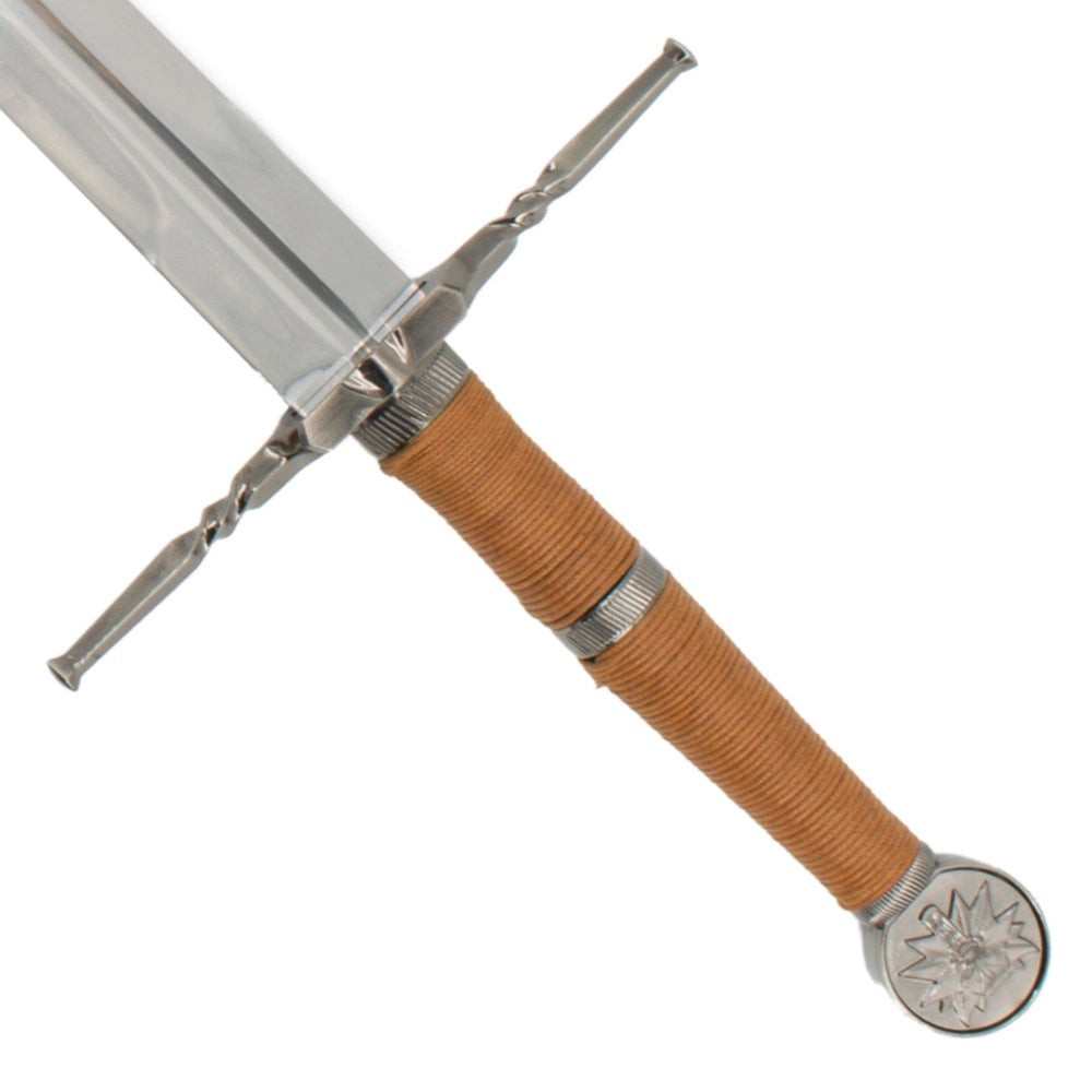 Espada Decorativa de Plata de Geralt - Escuela del Lobo- The Witcher 3