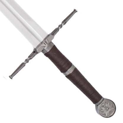 Espada Decorativa de Plata de Geralt - Escuela del Lobo- The Witcher 3