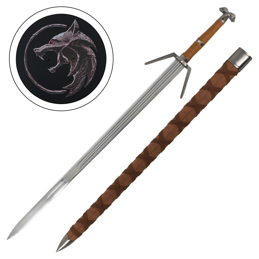 Espada Decorativa Plata Serpentina de Geralt - The Witcher 3