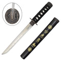 Tanto Decorativo Japonés con Funda de Madera – Negro, Azul, Rojo y Blanco 42.5 cm