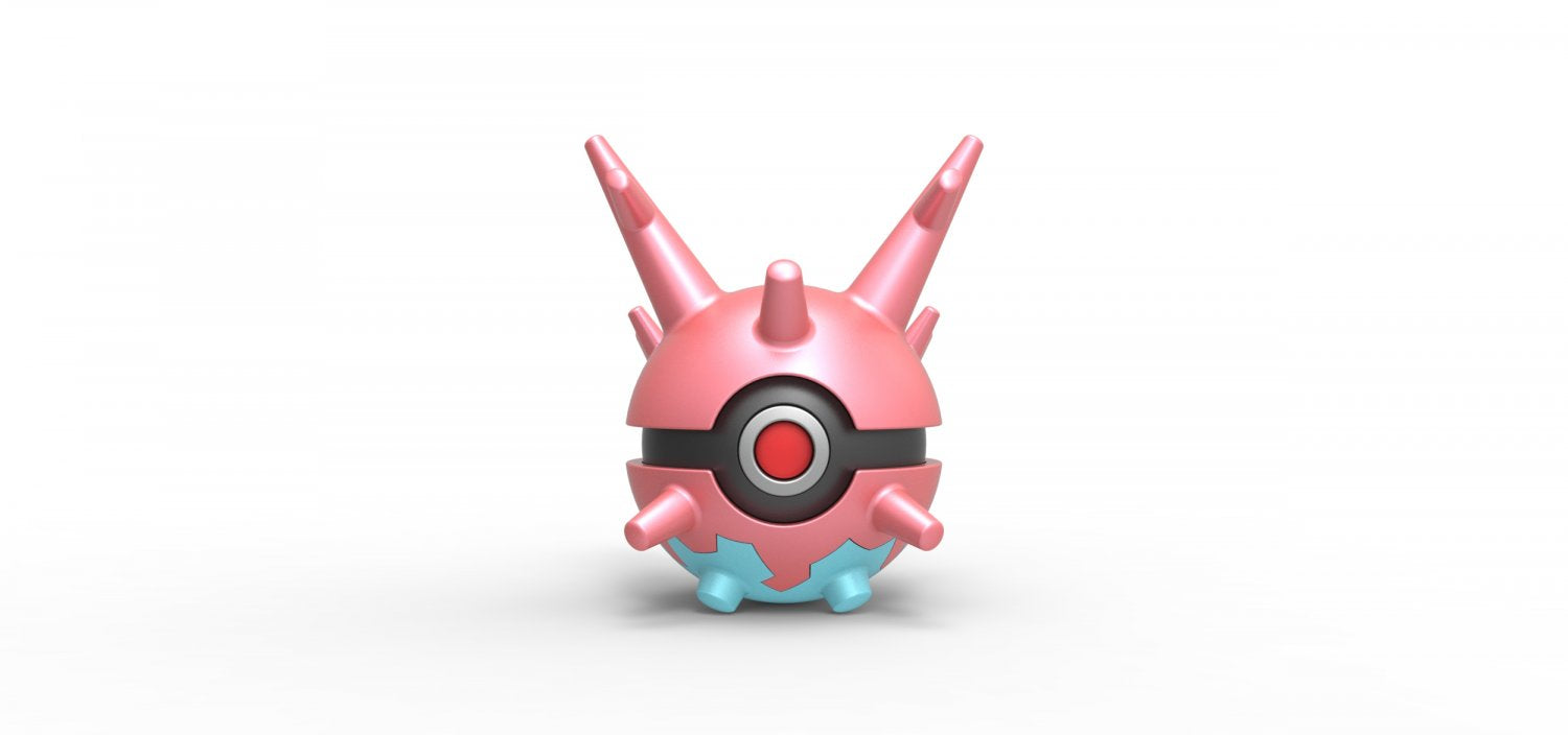 Imagen de Pokeball Artesanal Corsola parte de nuestra colección en Espadas y más, sitio oficial. Esta imagen describe  pokeball