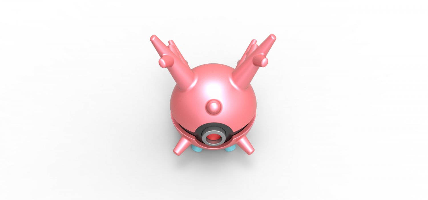 Imagen de Pokeball Artesanal Corsola parte de nuestra colección en Espadas y más, sitio oficial. Esta imagen describe  pokeball