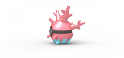 Imagen de Pokeball Artesanal Corsola parte de nuestra colección en Espadas y más, sitio oficial. Esta imagen describe  pokeball