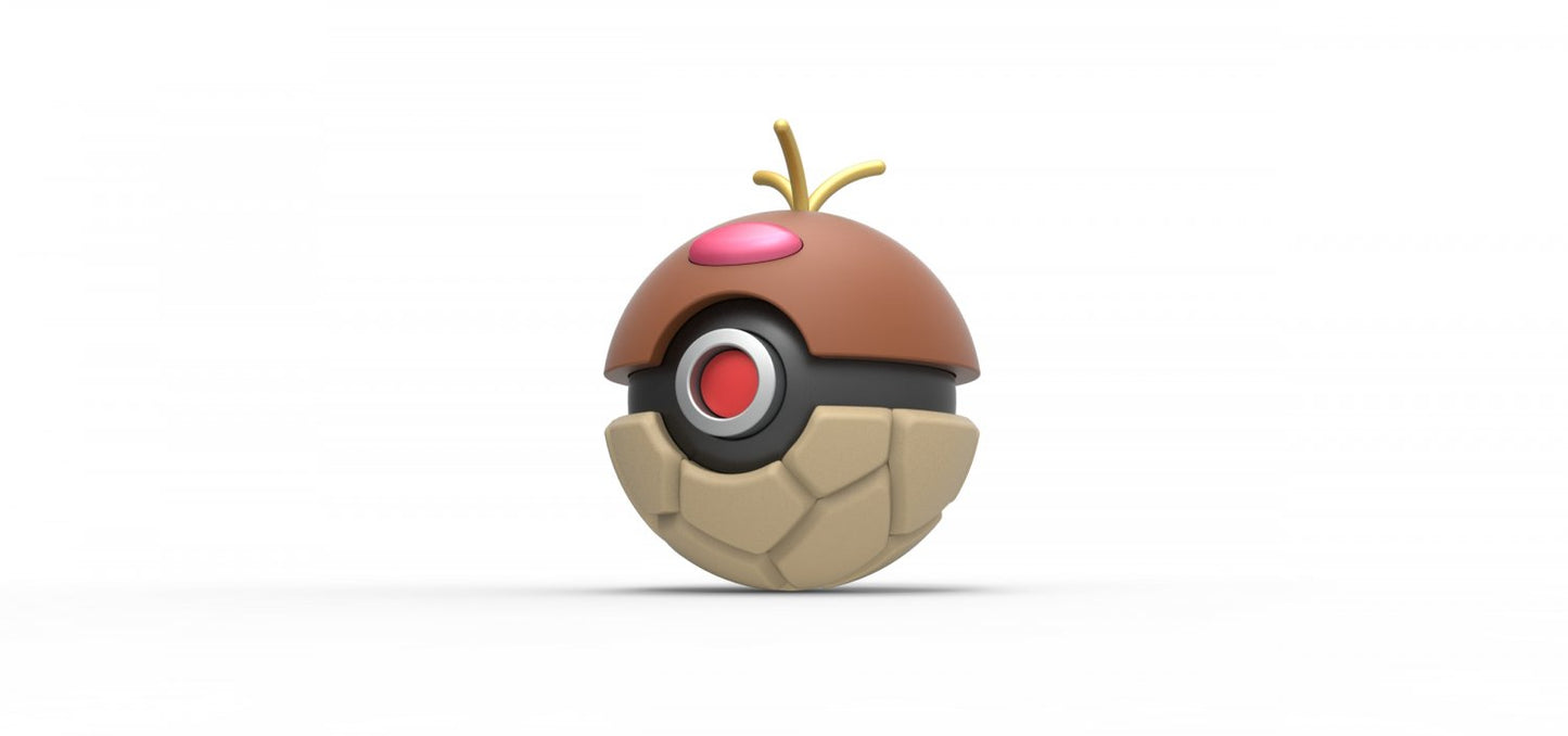 Imagen de Pokeball Artesanal de Diglett parte de nuestra colección en Espadas y más, sitio oficial. Esta imagen describe  pokeball