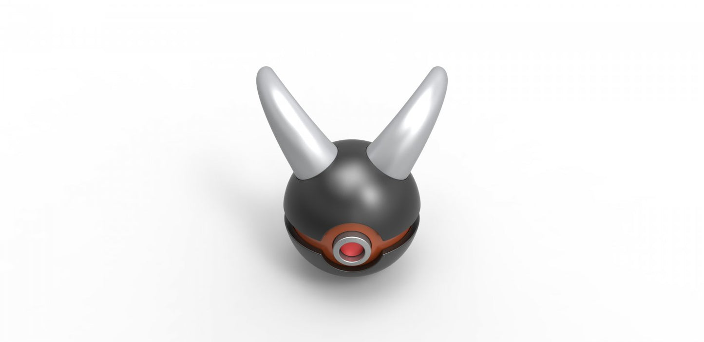 Imagen de Pokeball Artesanal Houndoom parte de nuestra colección en Espadas y más, sitio oficial. Esta imagen describe  pokeball