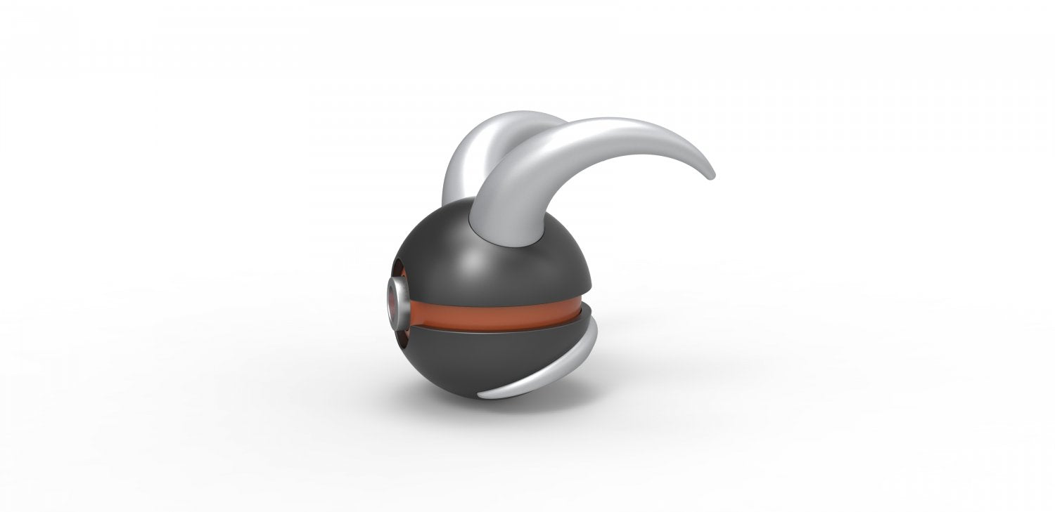 Imagen de Pokeball Artesanal Houndoom parte de nuestra colección en Espadas y más, sitio oficial. Esta imagen describe  pokeball