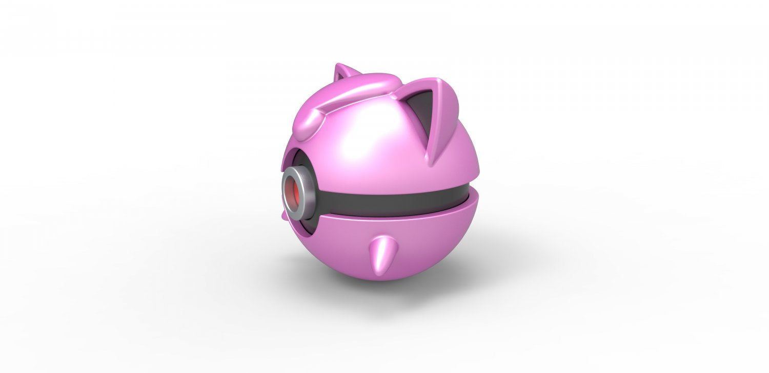 Imagen de Pokeball Artesanal De Jigglypuff parte de nuestra colección en Espadas y más, sitio oficial. Esta imagen describe  pokeball