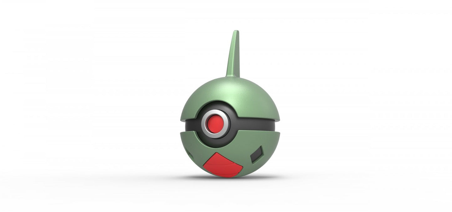 Imagen de Pokeball Artesanal Larvitar parte de nuestra colección en Espadas y más, sitio oficial. Esta imagen describe  pokeball