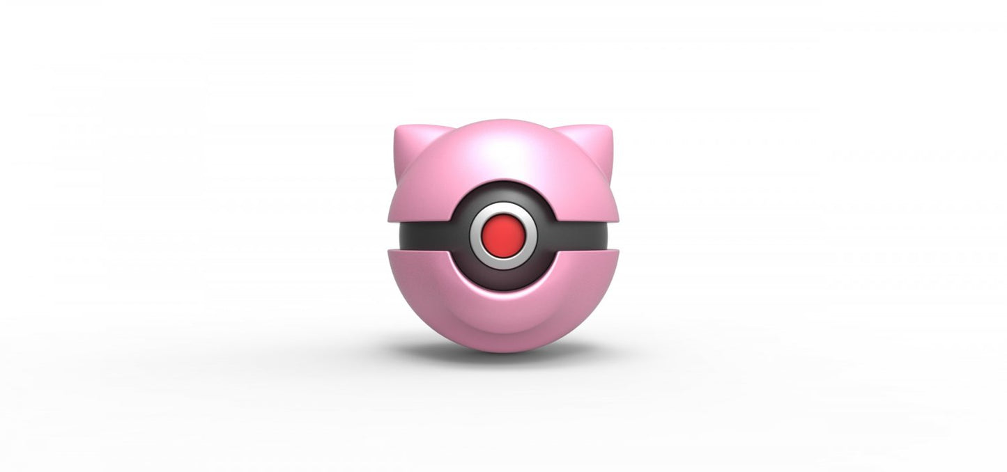 Imagen de Pokeball Artesanal Mew parte de nuestra colección en Espadas y más, sitio oficial. Esta imagen describe  pokeball
