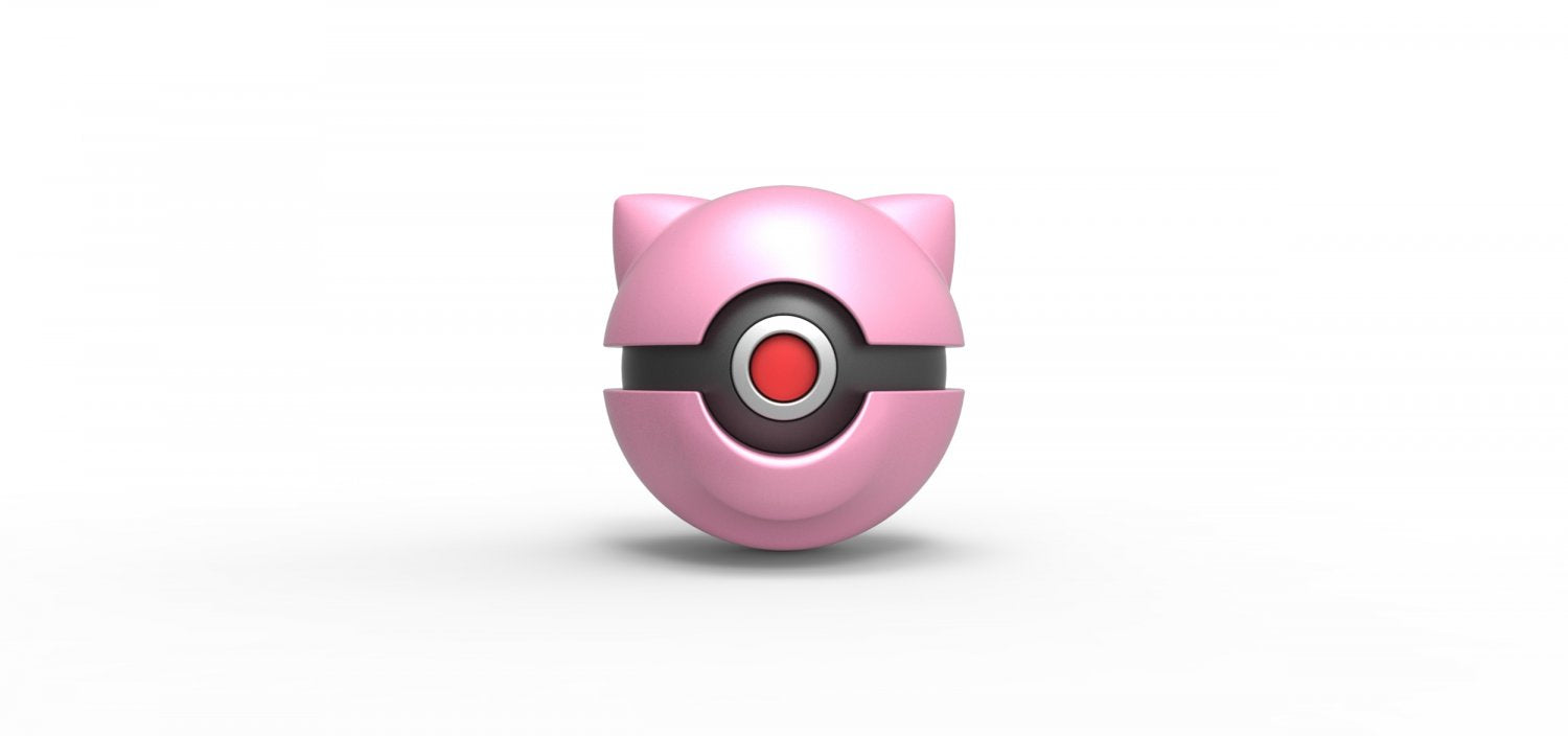 Imagen de Pokeball Artesanal Mew parte de nuestra colección en Espadas y más, sitio oficial. Esta imagen describe  pokeball