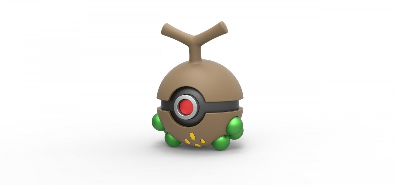 Imagen de Pokeball Artesanal Sudowoodo parte de nuestra colección en Espadas y más, sitio oficial. Esta imagen describe  pokeball