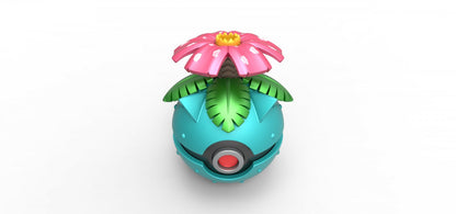 Imagen de Pokeball Artesanal Venusaur parte de nuestra colección en Espadas y más, sitio oficial. Esta imagen describe  pokeball