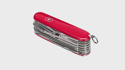 Canivete multiuso SwissChamp 33 funções, madeira vermelha ou nogueira, Victorinox VI-1.6795