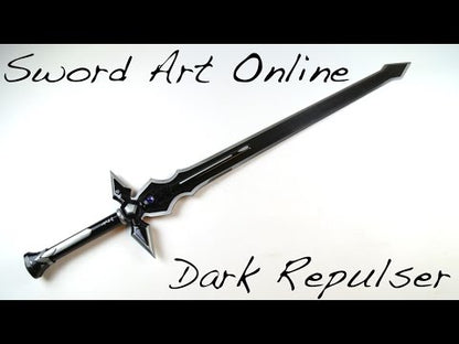 Espada Dark Repulser de Kirito - Negra - Sword Art Online
